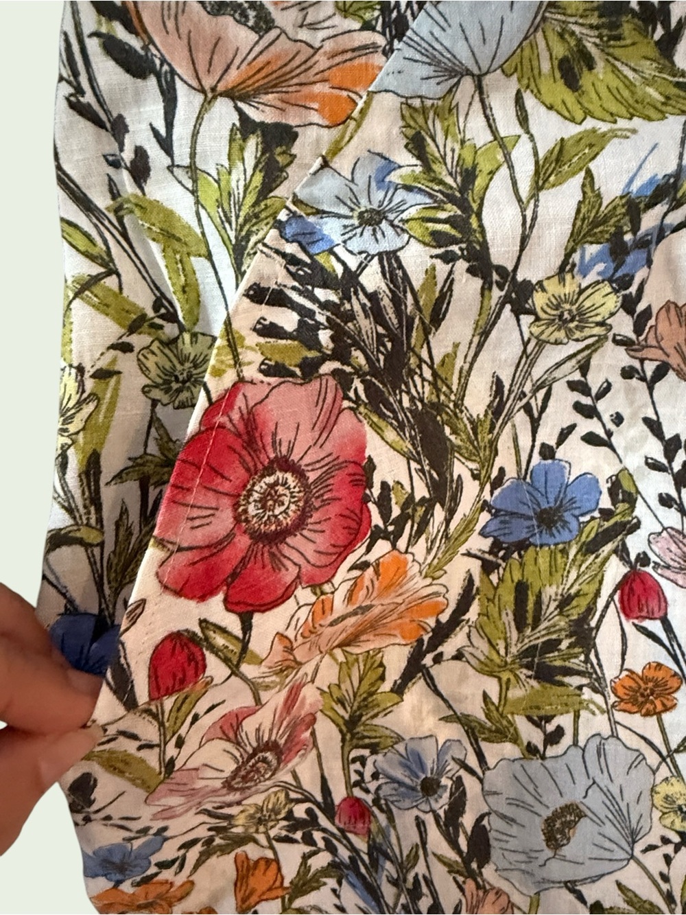 J. Jill “Love Linen” Sleeveless Floral Shift Classic! - Picture 5 of 11